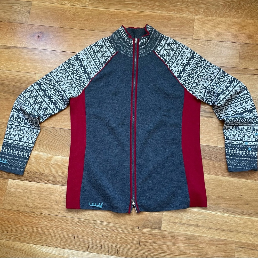 Beautiful XL Merino wool zipper cardigan